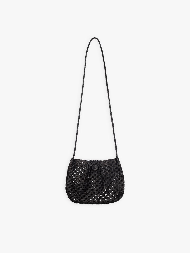 black braided leather Dita clutch bag image number 2