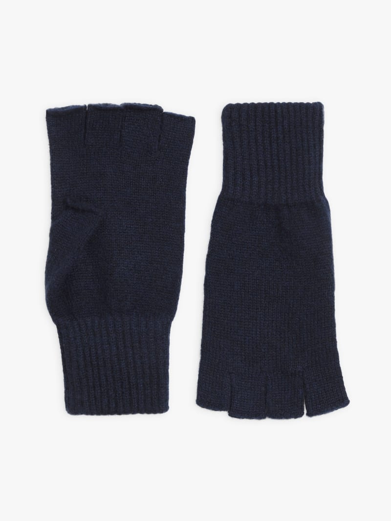 blue Moris cashmere mittens image number 0