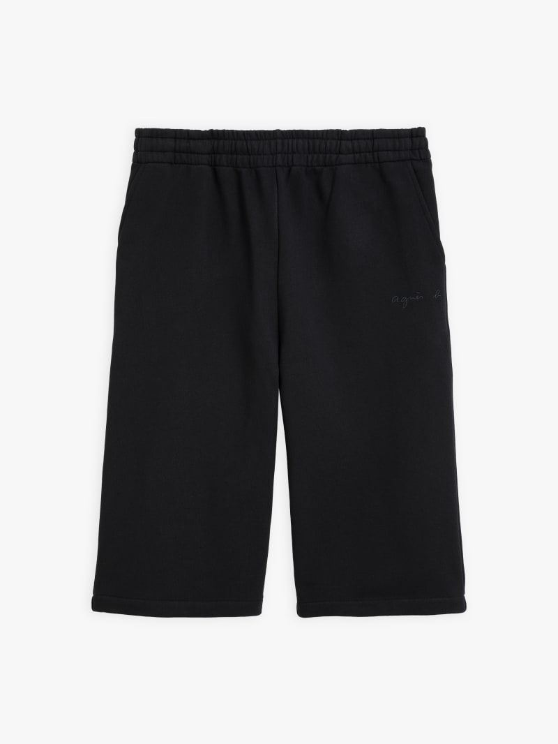 【AAKE】(NONFADE) ROLL-UP BERMUDA PT black organic cotton Ponant bermuda shorts