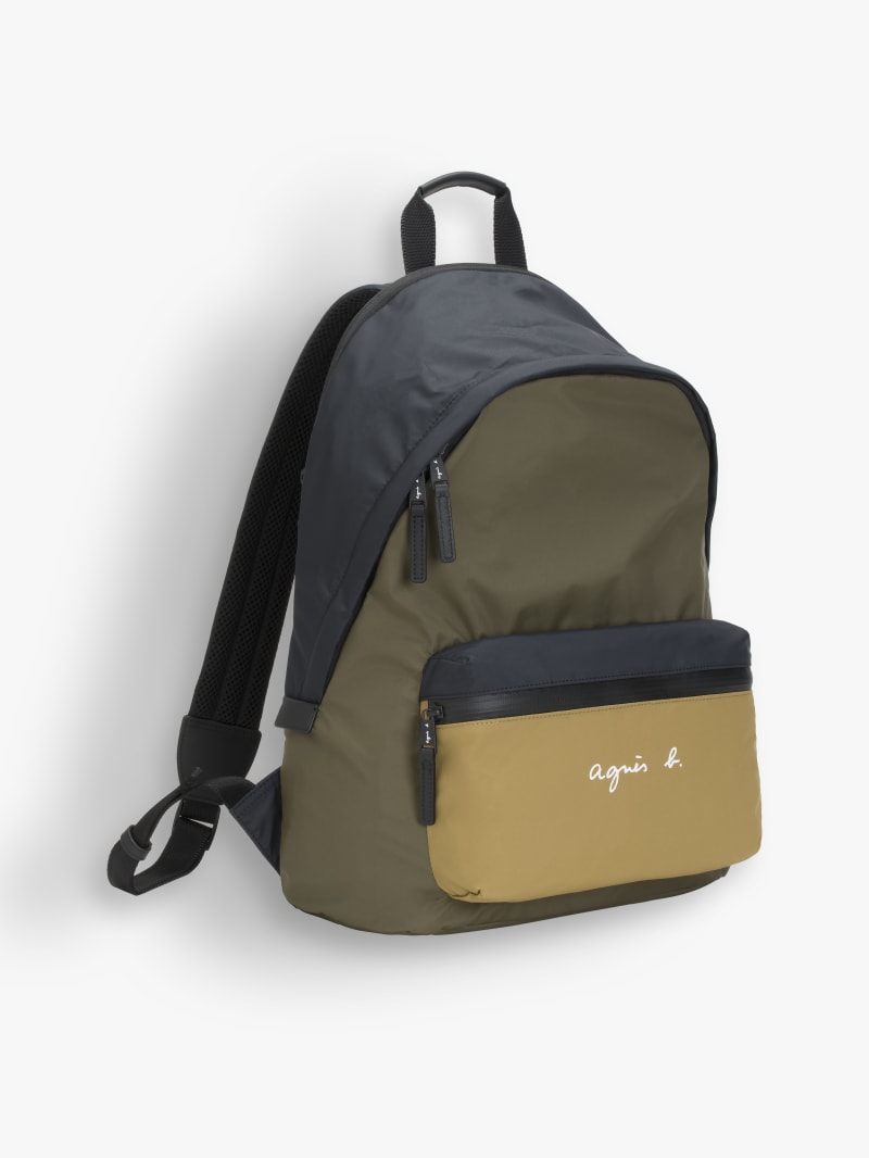 multicolor nylon backpack image number 3