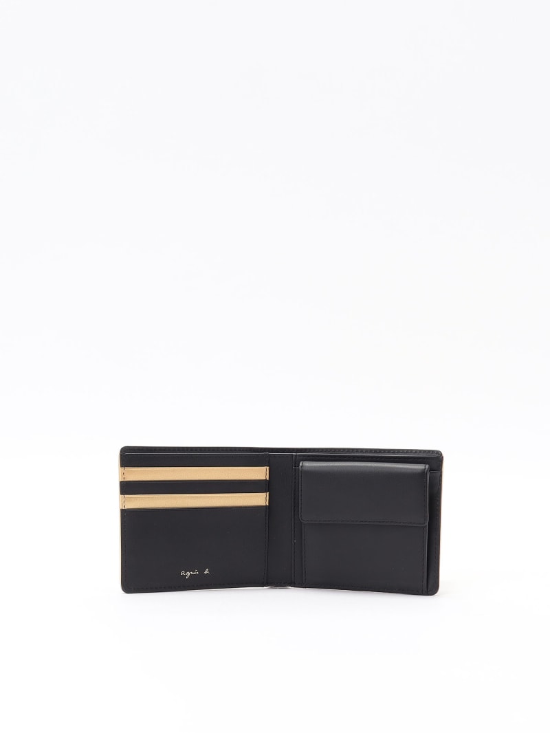 black and golden leather wallet image number 3