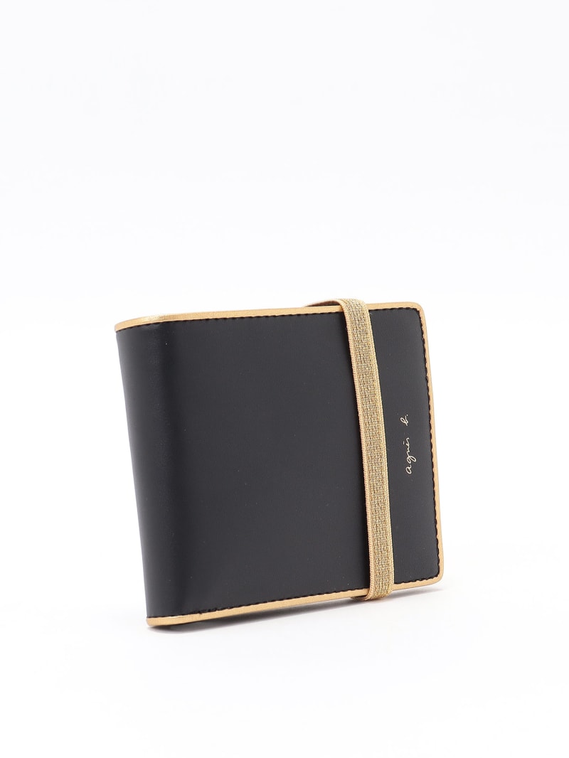 black and golden leather wallet image number 2