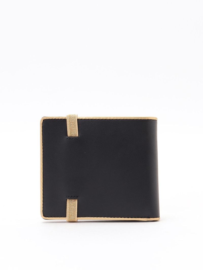 black and golden leather wallet image number 1