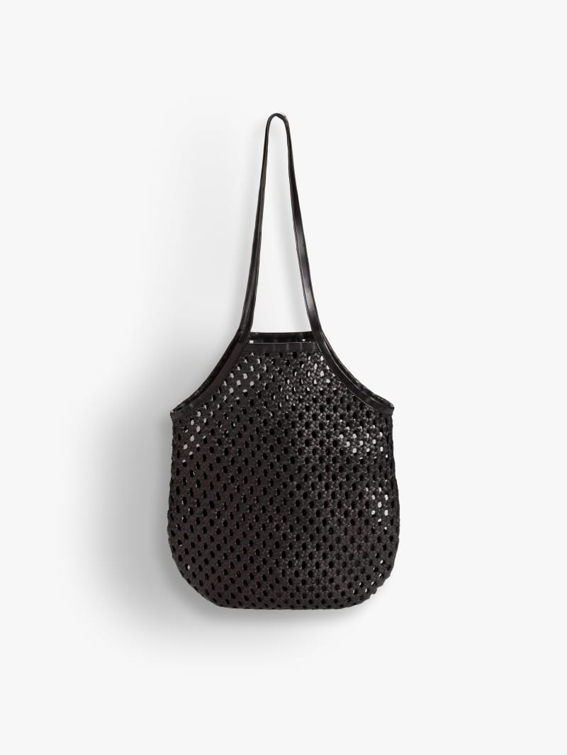 black braided leather Salma bag image number 0