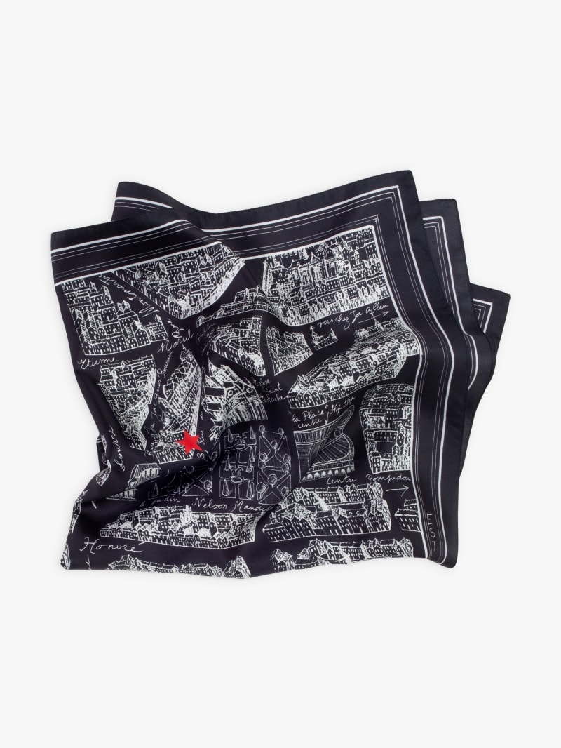black Rue du Jour silk scarf image number 1