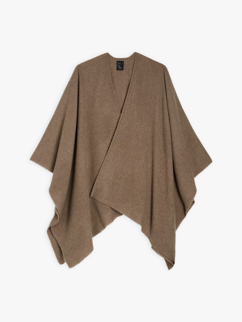wool and cashmere Noelia poncho image number 0