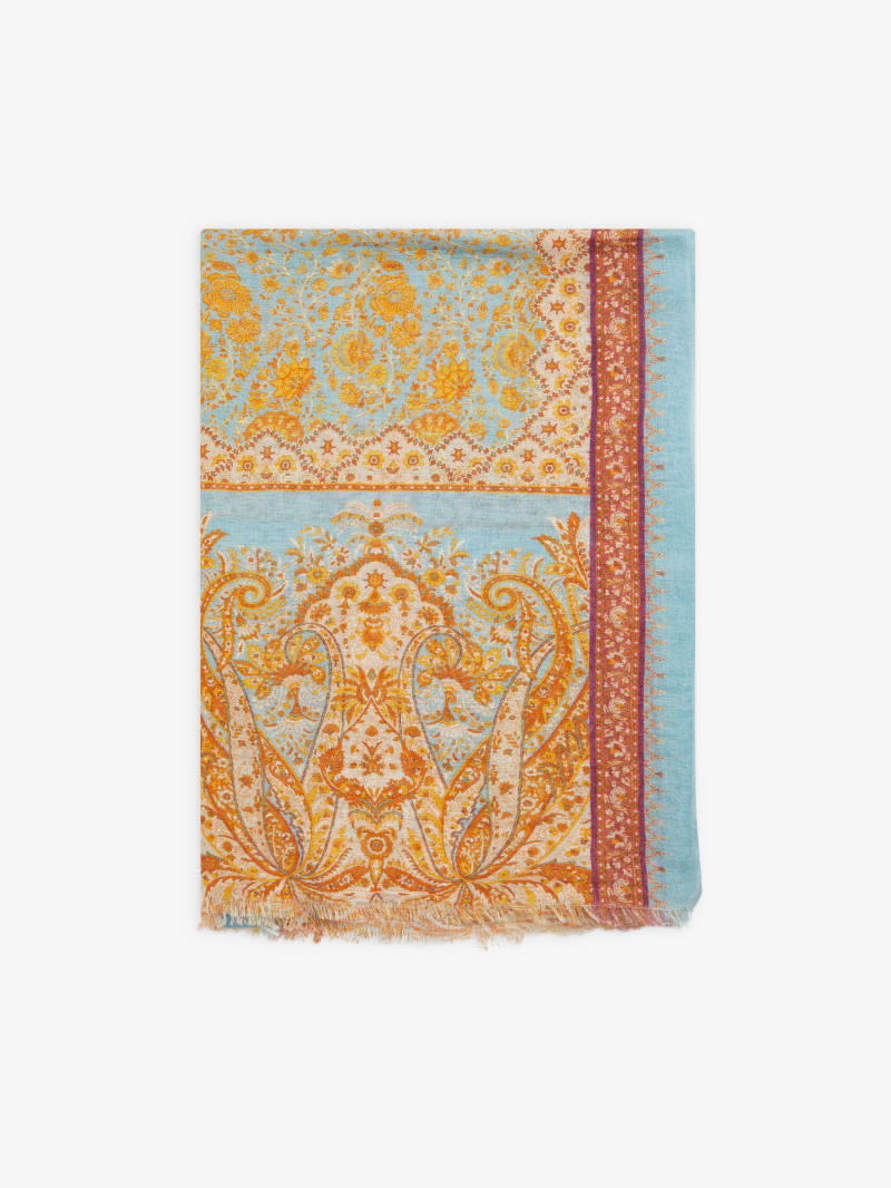 cotton printed Carmen scarf image number 0