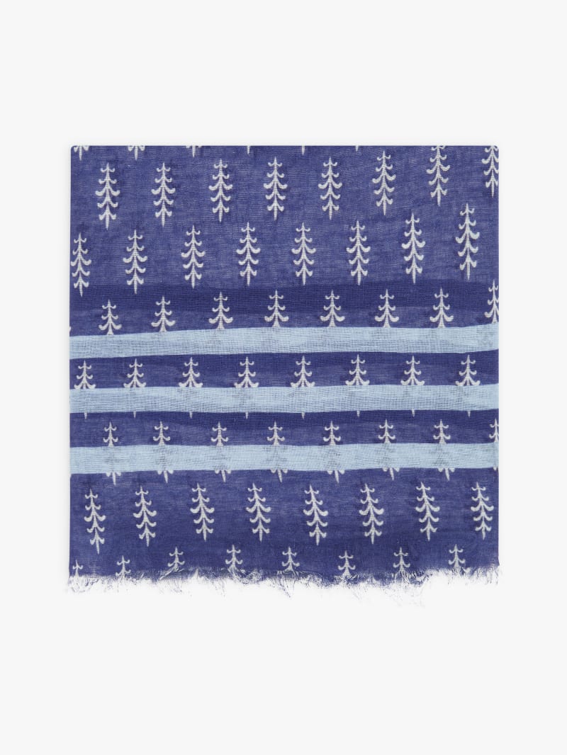 blue cotton Louny scarf image number 0