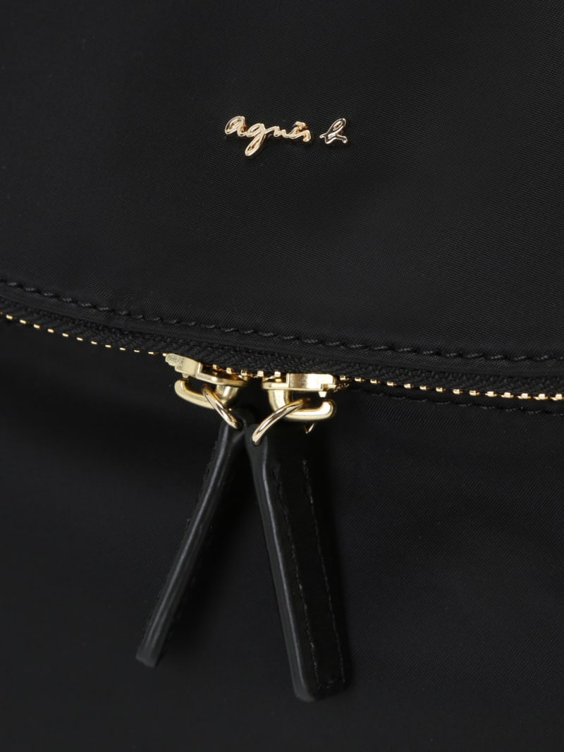 black nylon backpack  image number 7