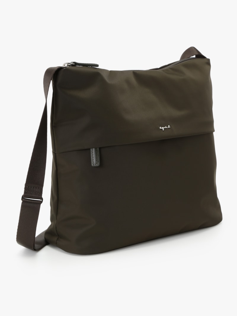 green nylon bag with adjustable strap image number 2