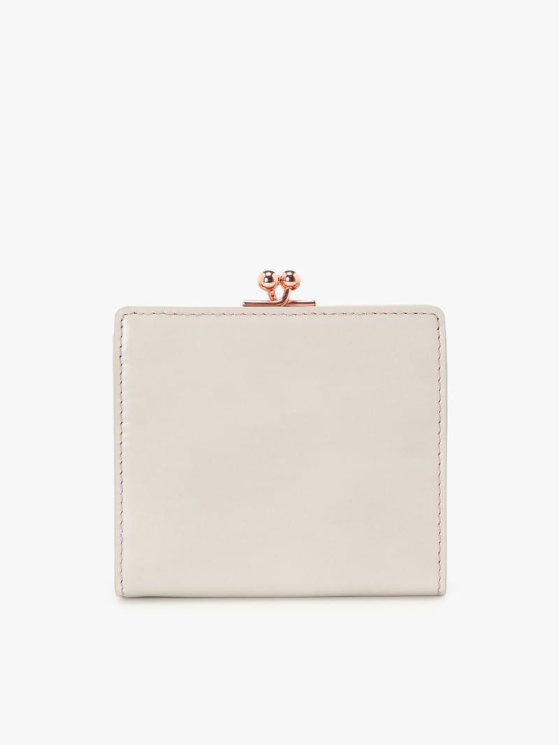 beige leather wallet image number 1
