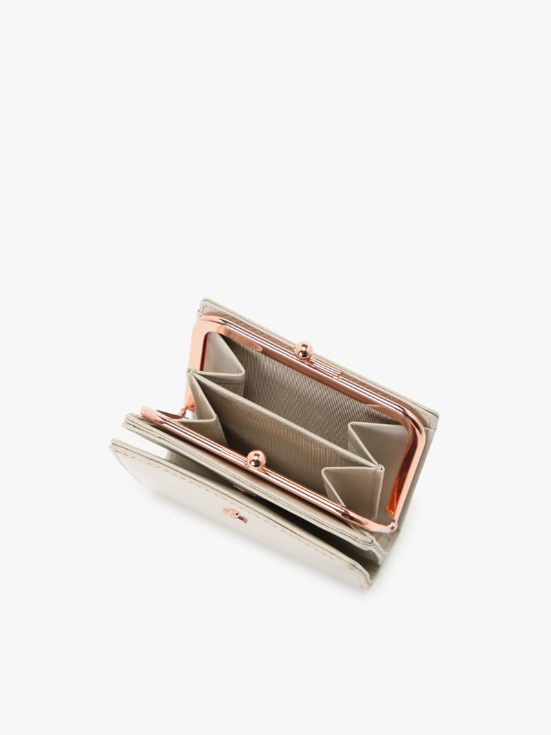 beige leather wallet image number 5