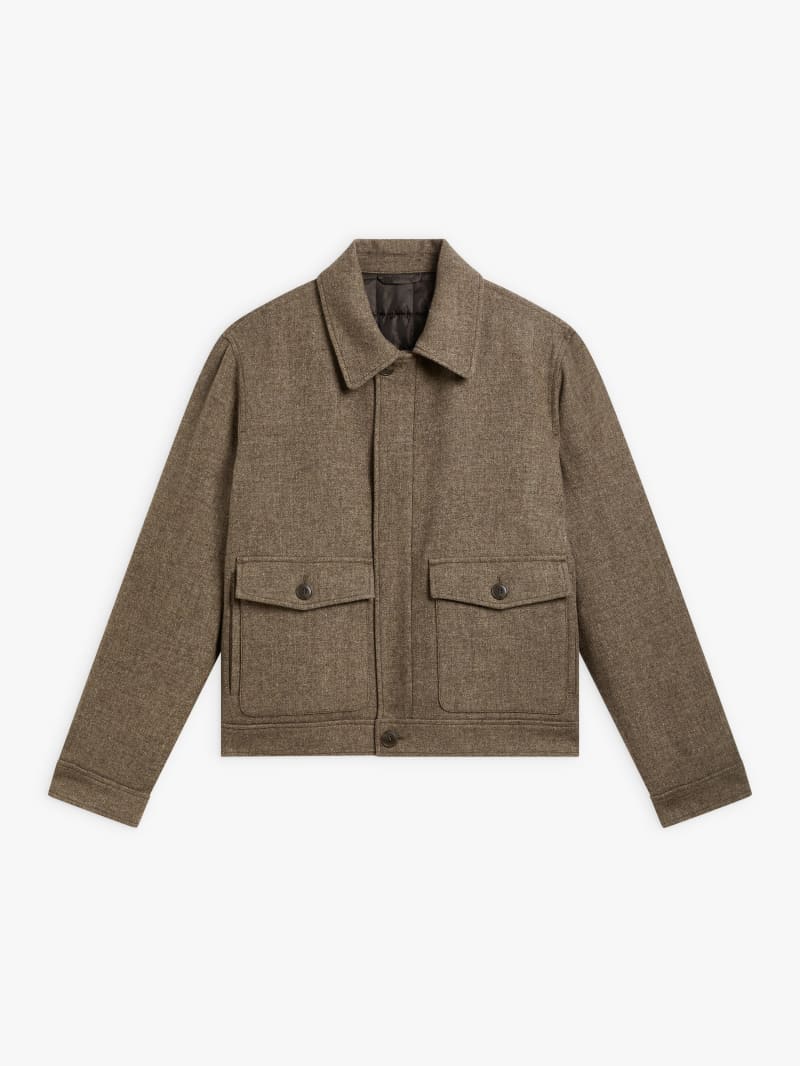 brown shetland wool jacket brown shetland wool jacket
