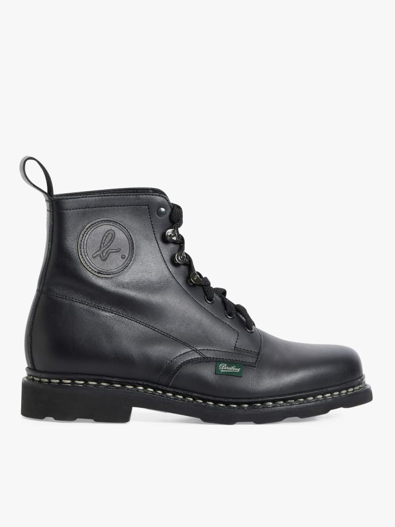 black leather boots Paraboot pour agnès b. black leather boots Paraboot pour agnès b.