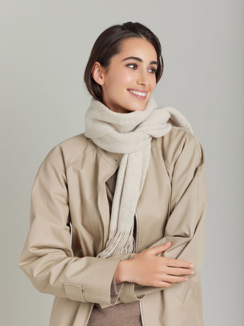 brown wool Petra scarf image number 2