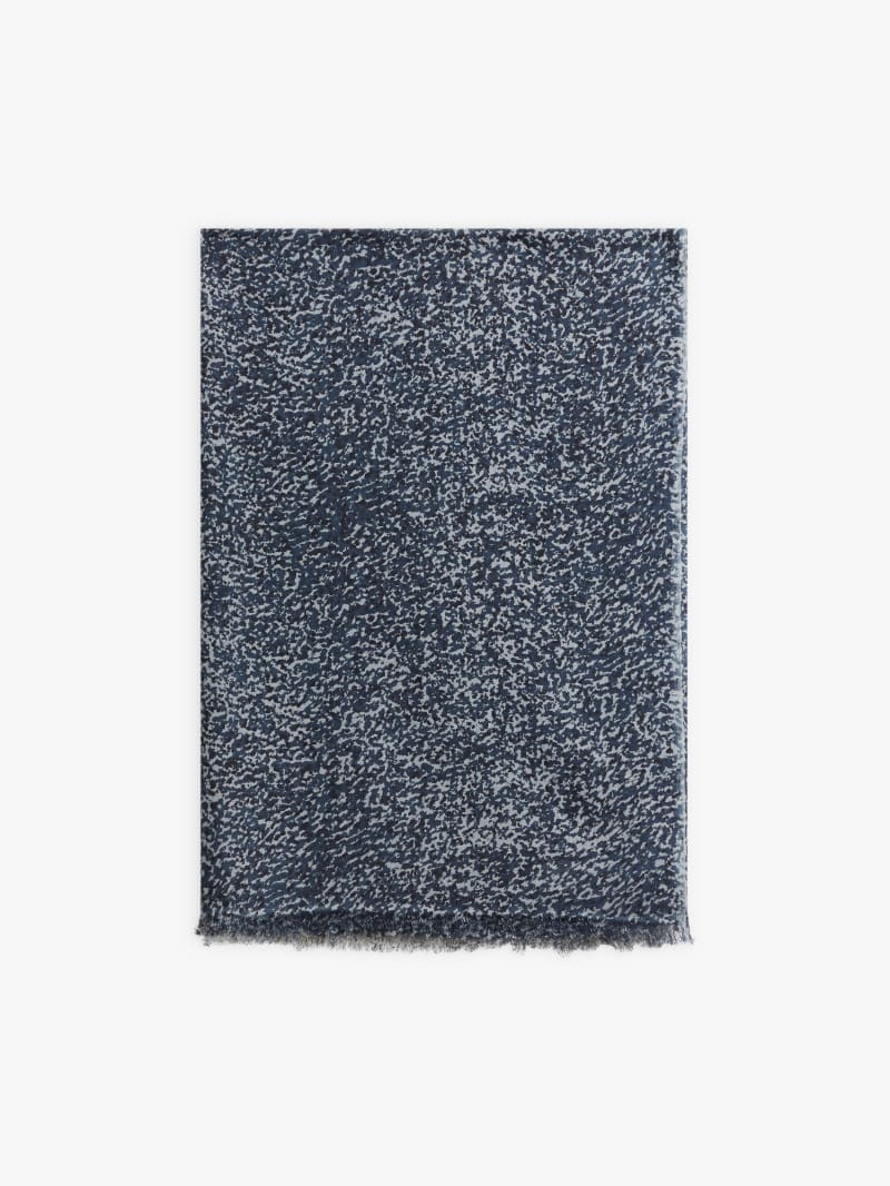 blue cotton and modal Abrielle scarf image number 0