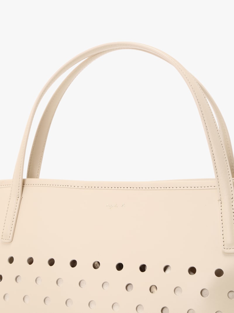 sac en cuir beige image number 4