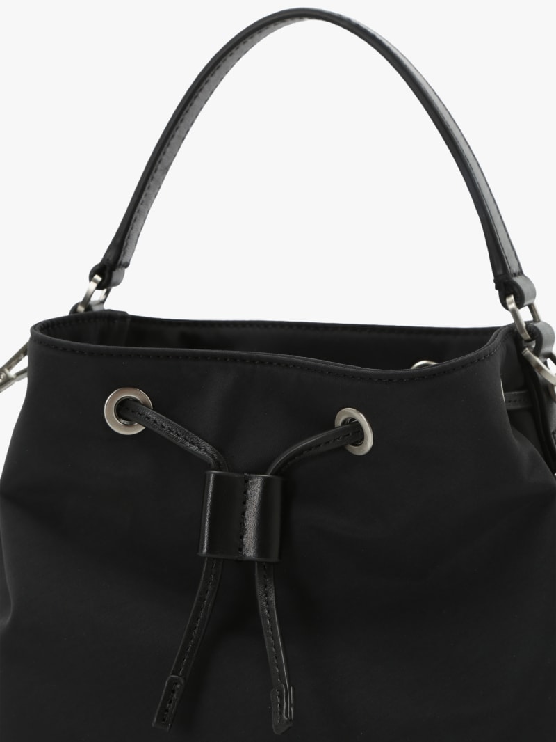 black nylon bucket bag image number 5