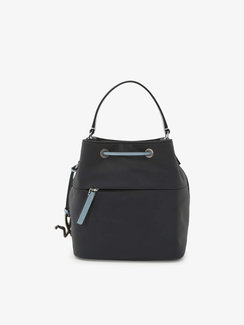 blue nylon bucket bag image number 2