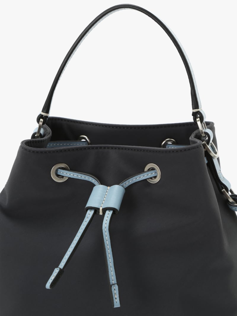 blue nylon bucket bag image number 5