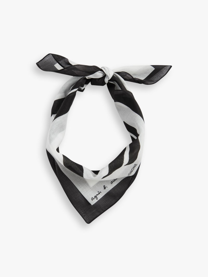 white cotton bandana artist Jonone image number 1