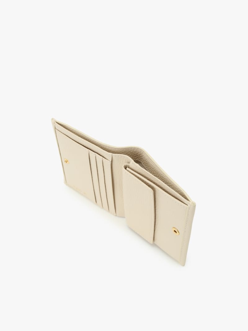 beige leather wallet image number 4
