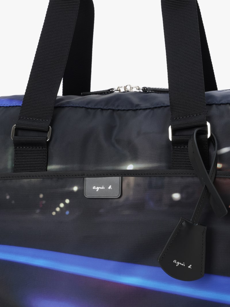 sac Boston imprimé numérique noir image number 7