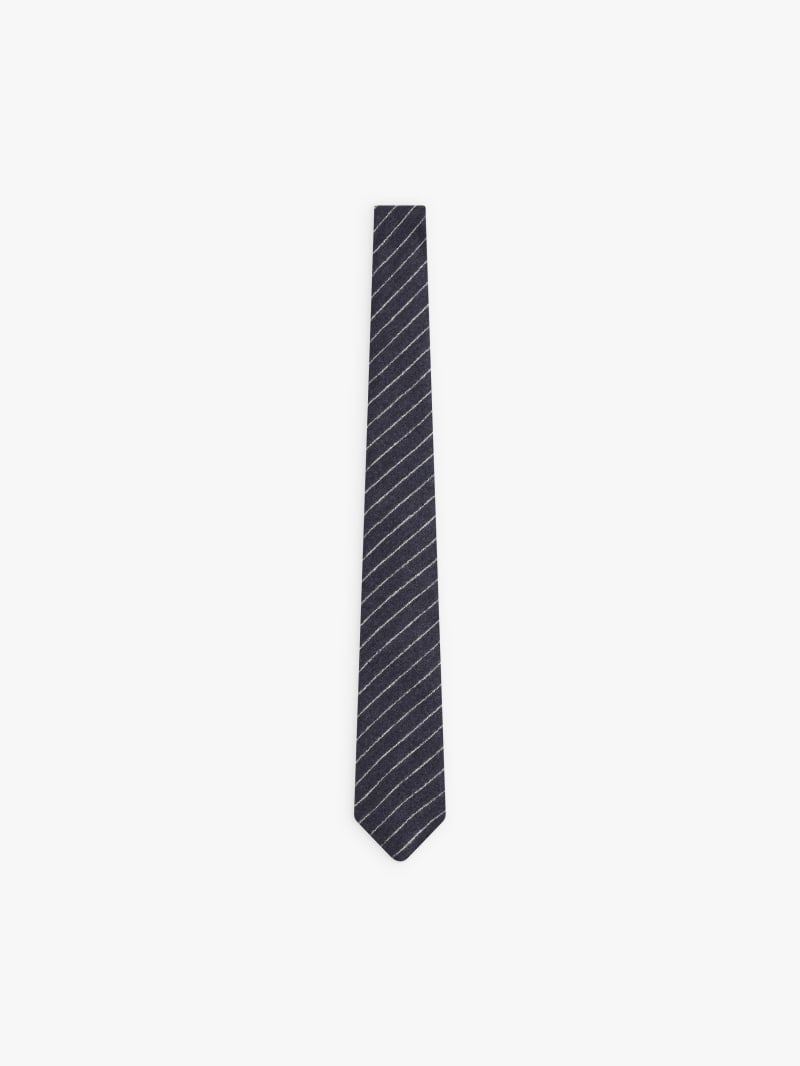 blue viscose striped Rolland tie image number 0