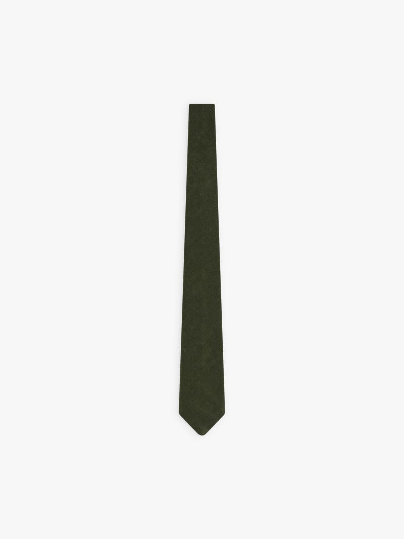 green cotton Robert tie image number 0