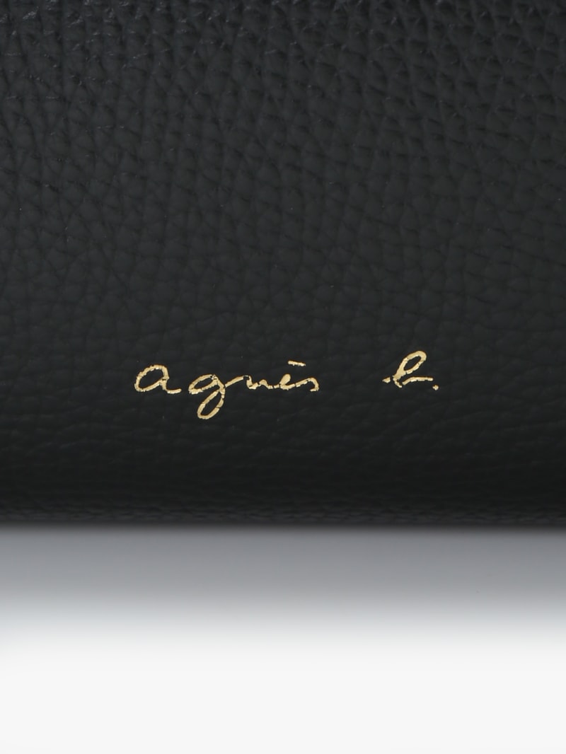 black cowhide leather bag image number 5