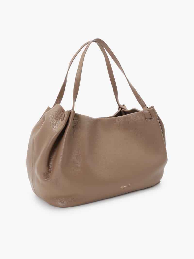 taupe cowhide leather bag image number 2