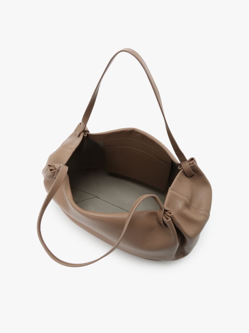 taupe cowhide leather bag image number 3