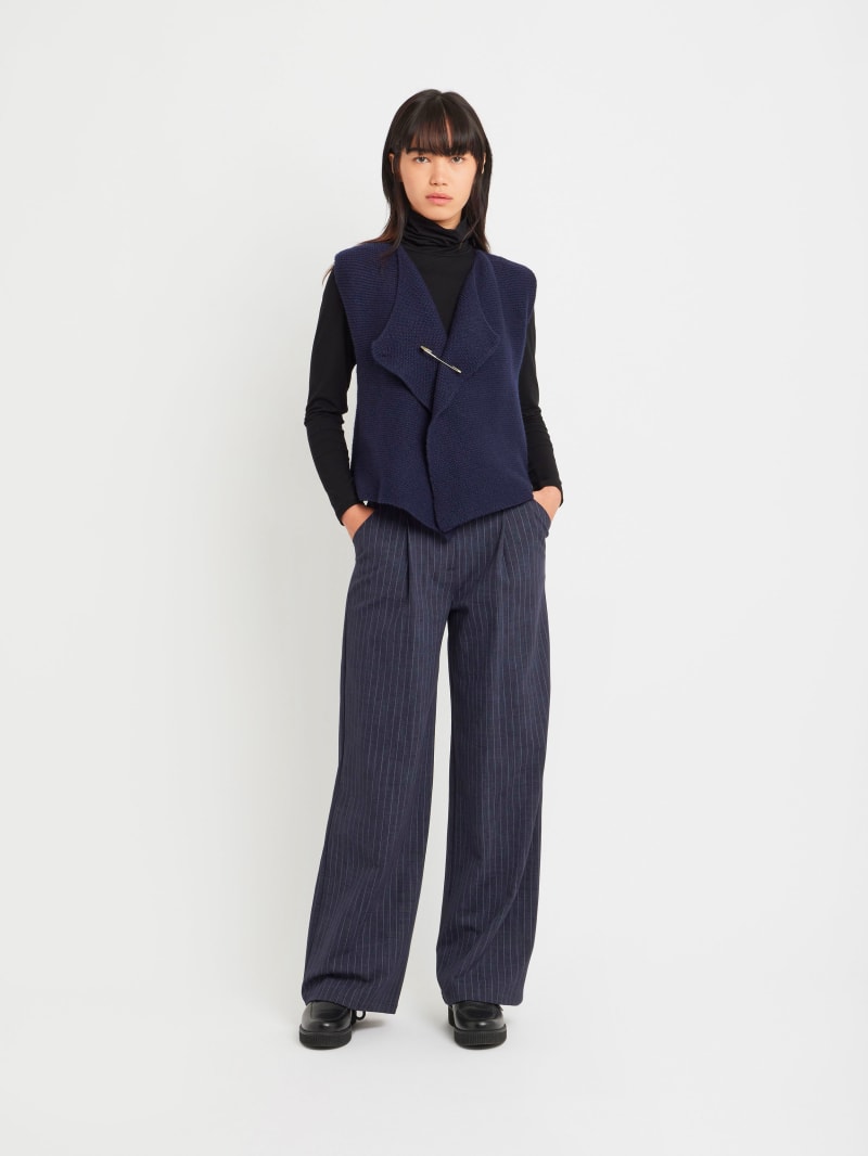 blue wool Selina cardigan image number 1