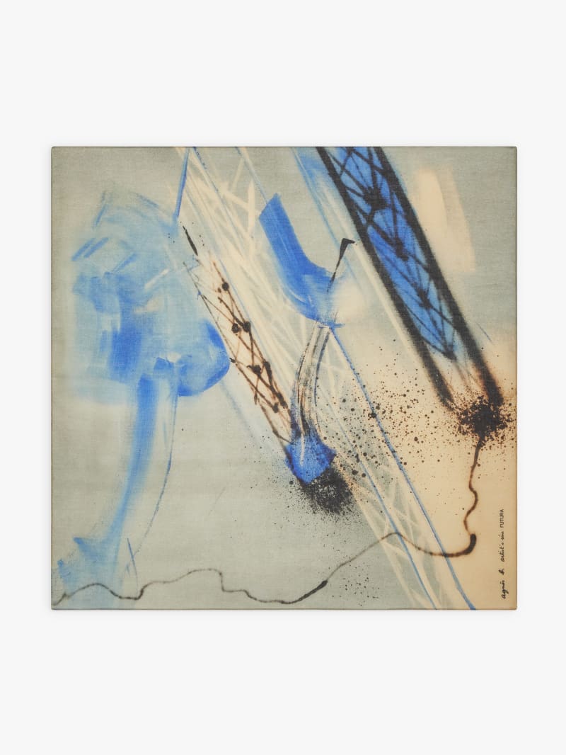 blue cotton bandana artist Futura  image number 2