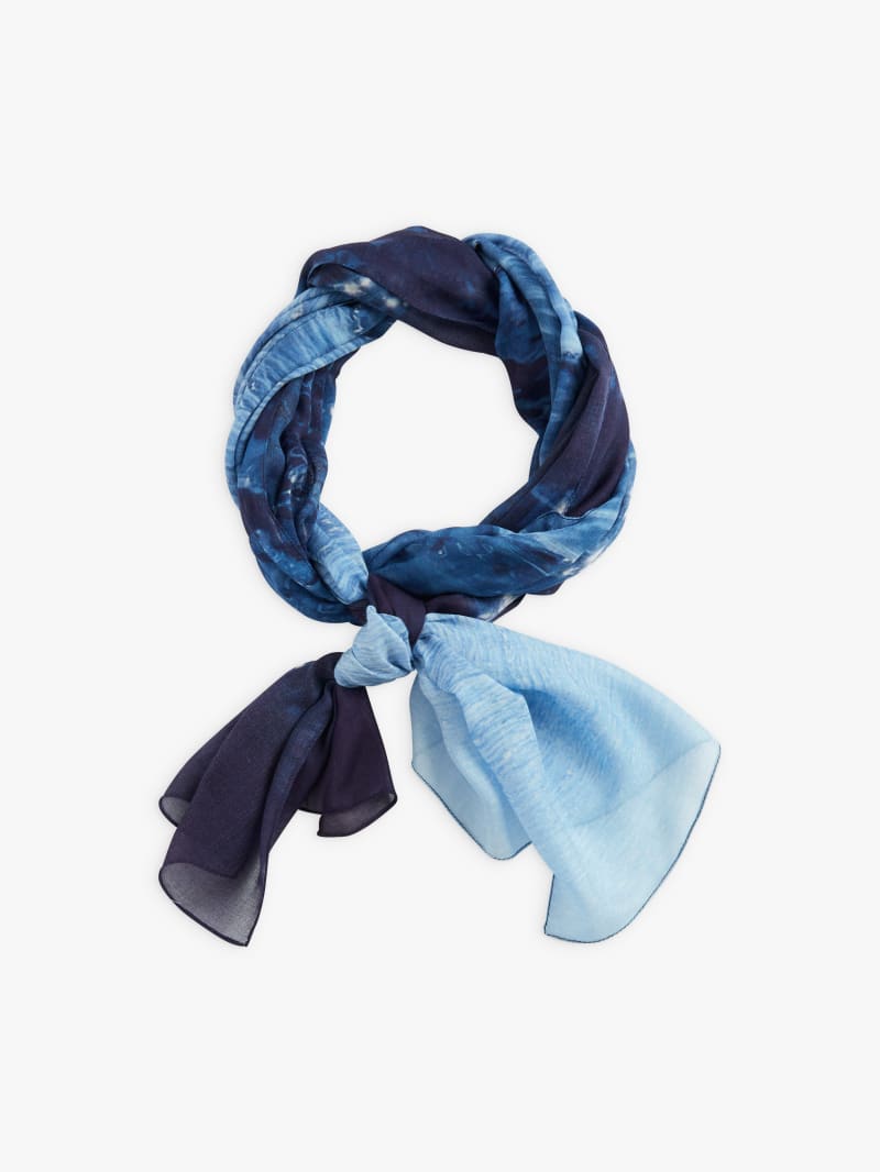 cotton digital print sea scarf image number 0