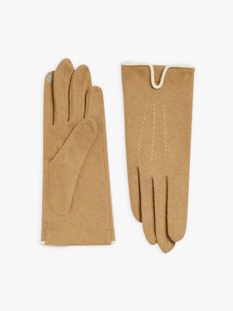 gants Sylvie en laine marron clair image number 0