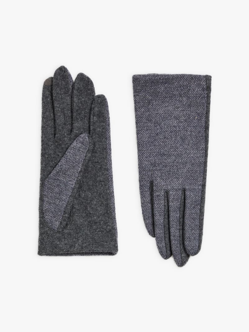 mottled grey wool Karen gloves image number 0