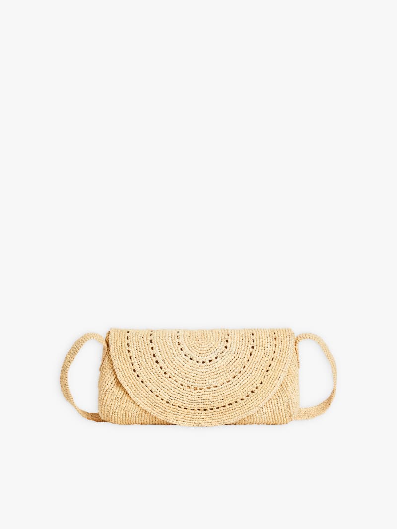 beige Amy raffia bag image number 0