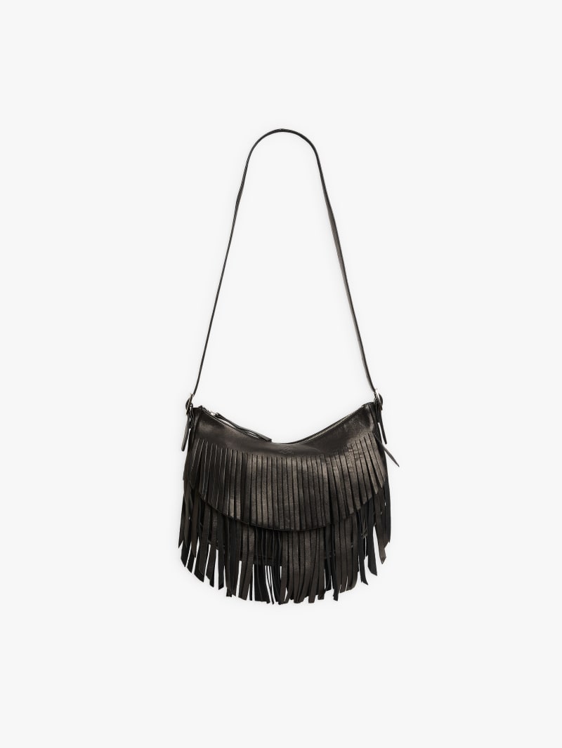 black leather Awa bag image number 0