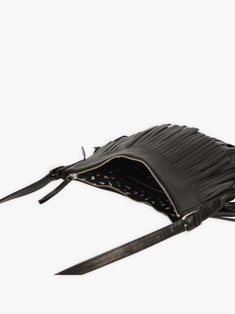 black leather Awa bag image number 3