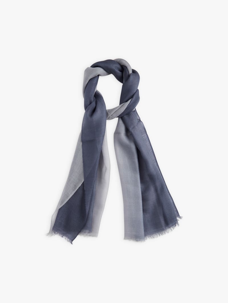 blue cashmere Christine scarf image number 1