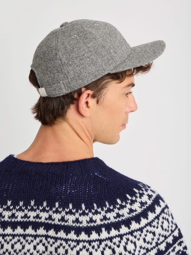 mottled grey wool Elyes cap image number 2