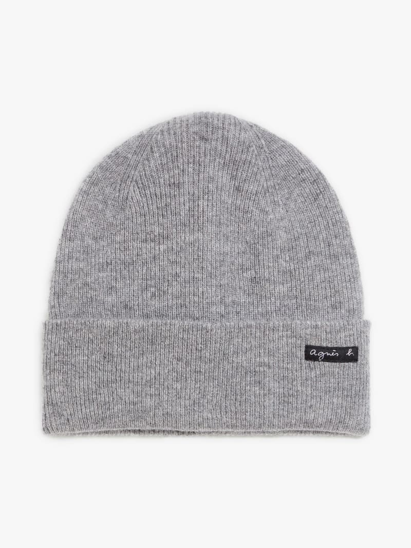 bonnet Willy en cachemire gris chiné image number 0