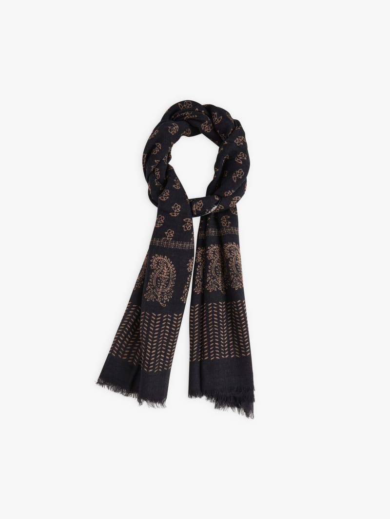 black wool Jessica scarf image number 1