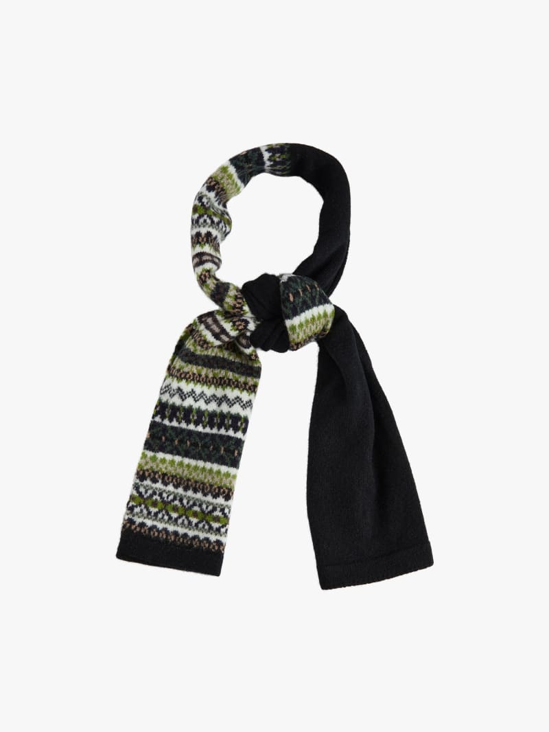 black wool Isa scarf image number 1