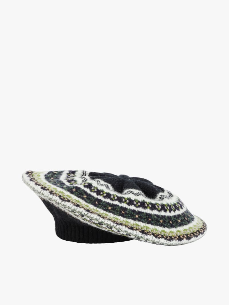 black wool Isa beret image number 0