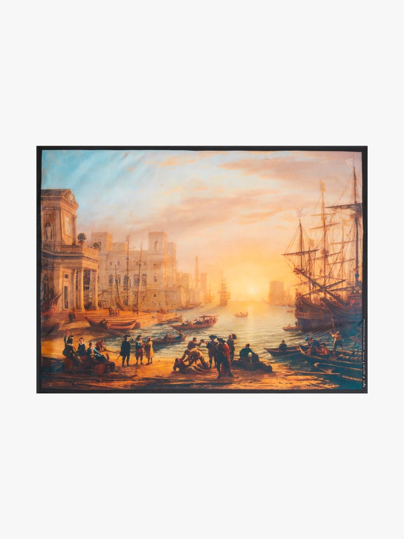 silk scarf agn&egrave;s b. inspired by the Louvre image number 0