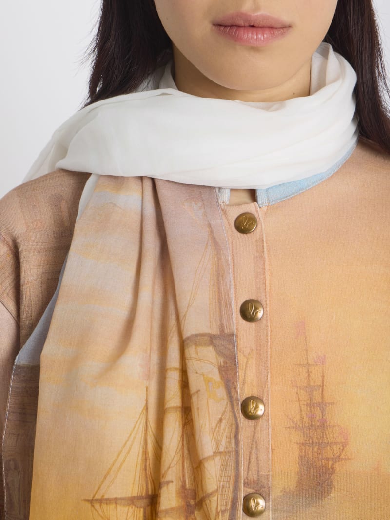 cotton chèche agnès b. inspired by the Louvre image number 3