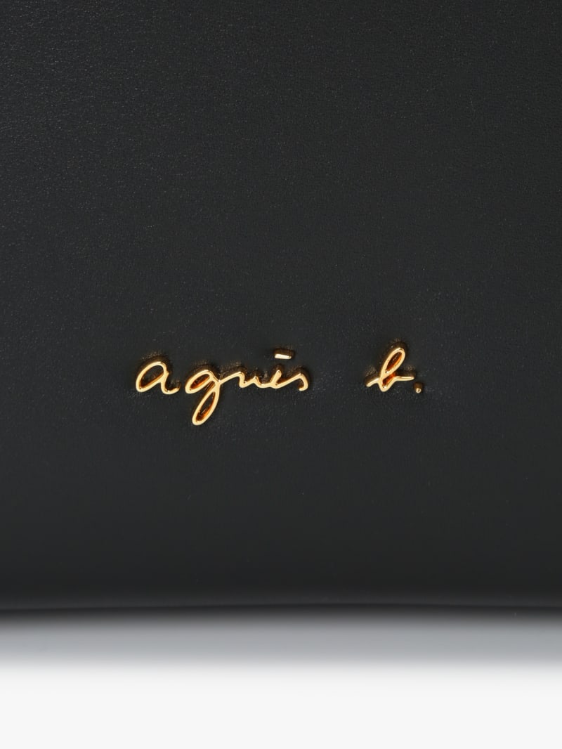 grand sac cabas en cuir noir image number 5