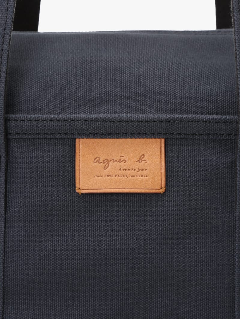 grey cotton tote bag image number 5